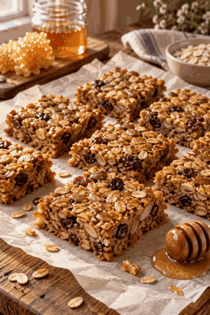 granola bars finished dish