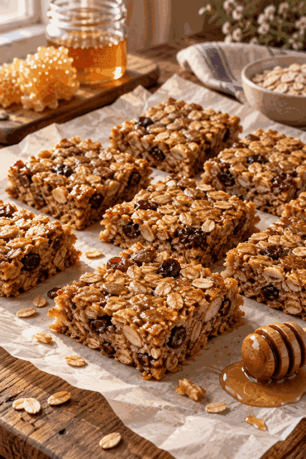 granola bars finished dish