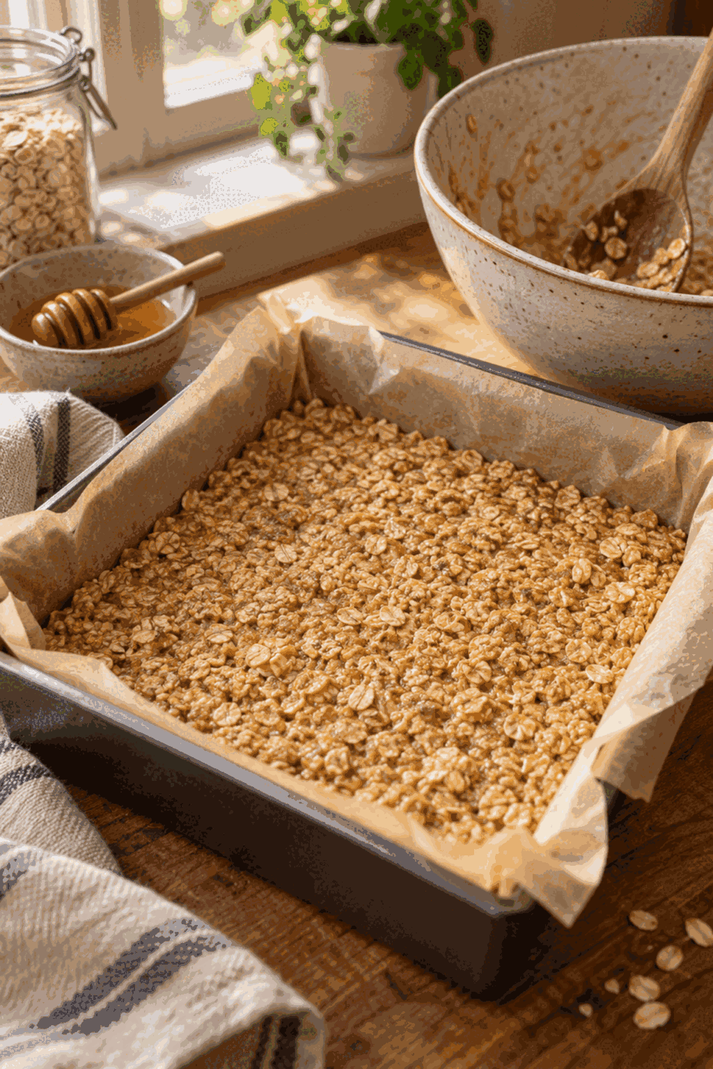 Granola bars process image