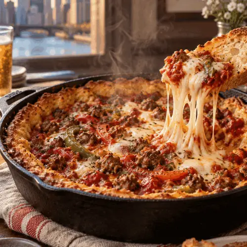 Chicago deep dish pizza dip