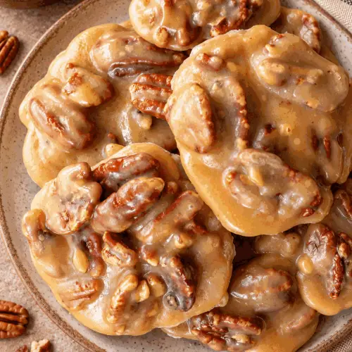 Creamy pecan pralines