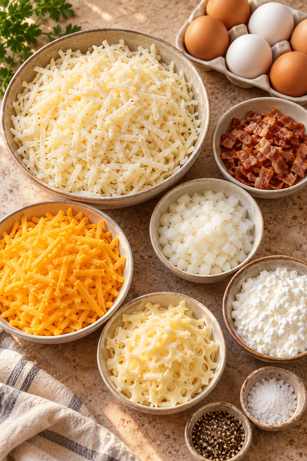 easy hash brown breakfast casserole ingredients