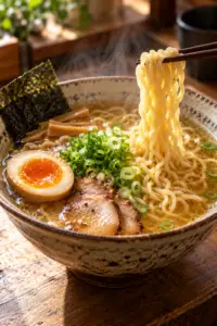 homemade ramen noodles in a bowl