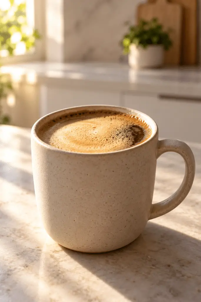 keto coffee recipe in a creamy mug