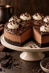 No-bake chocolate cheesecake