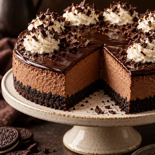No-bake chocolate cheesecake