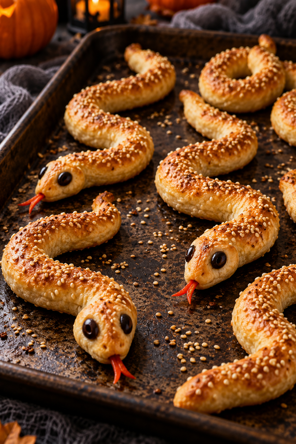 snake breadsticks ingredients and dough components