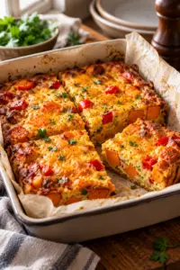 sweet potato frittata slices finished dish