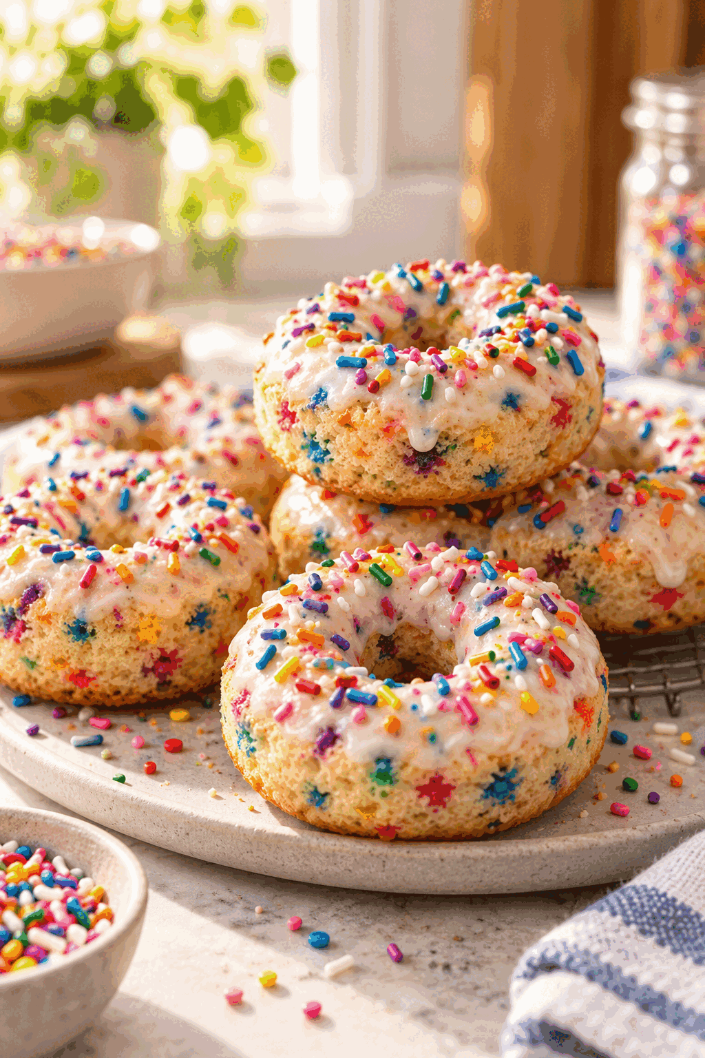 ingredients for funfetti donuts